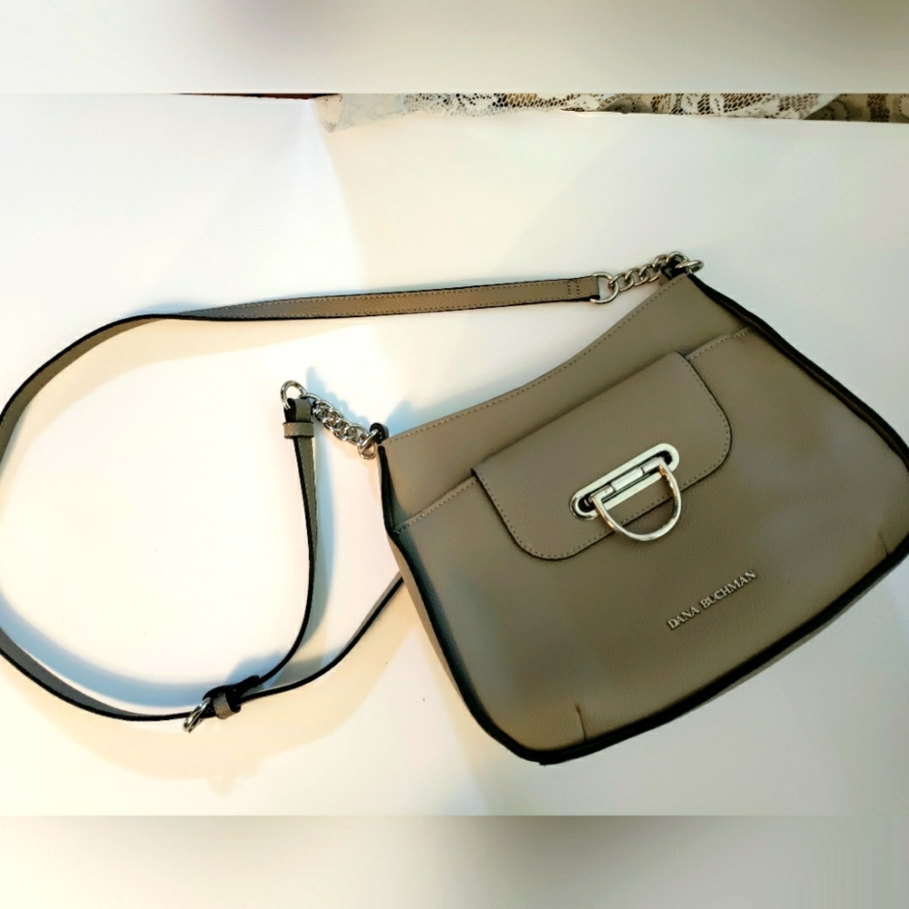 Dana Buchman Beige Shoulder/Hand Bag Pre-owned Excellent Condition